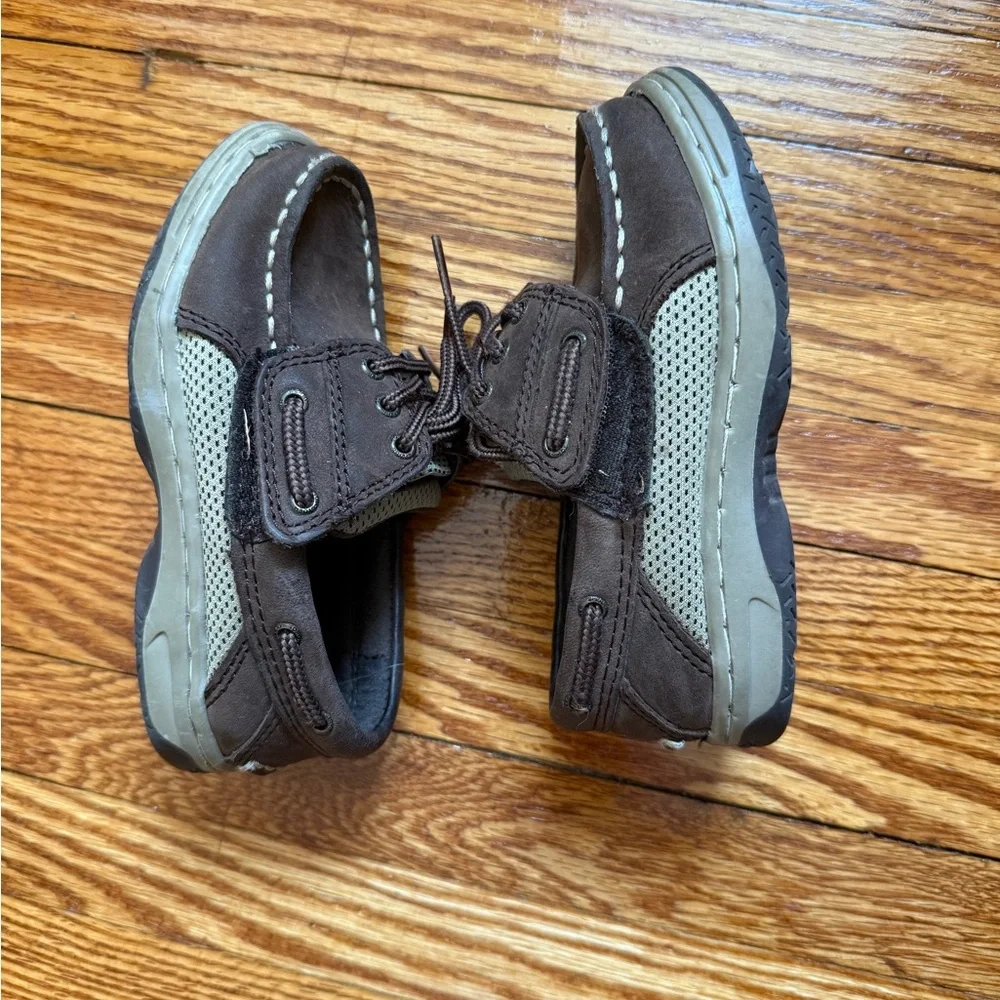 Sperry Topsider Brown Kids Boat Shoes size 8.5